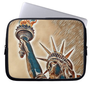 Statue of Liberty stylized Laptop Sleeve
