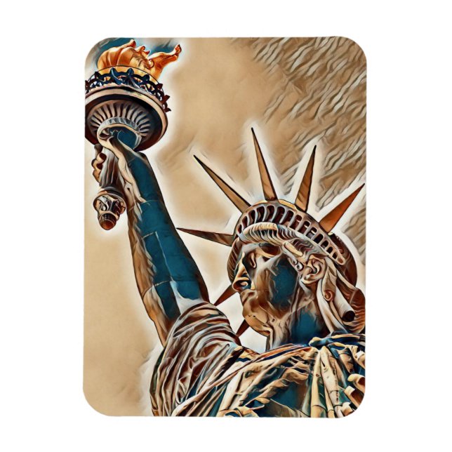 Statue of Liberty stylized Magnet (Vertical)