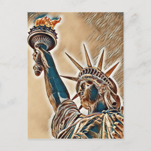 Statue of Liberty stylized Postcard