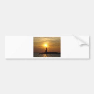 Statue of Liberty Sunset Bumper Sticker