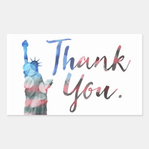 Statue of Liberty Thank You Veterans Sticker