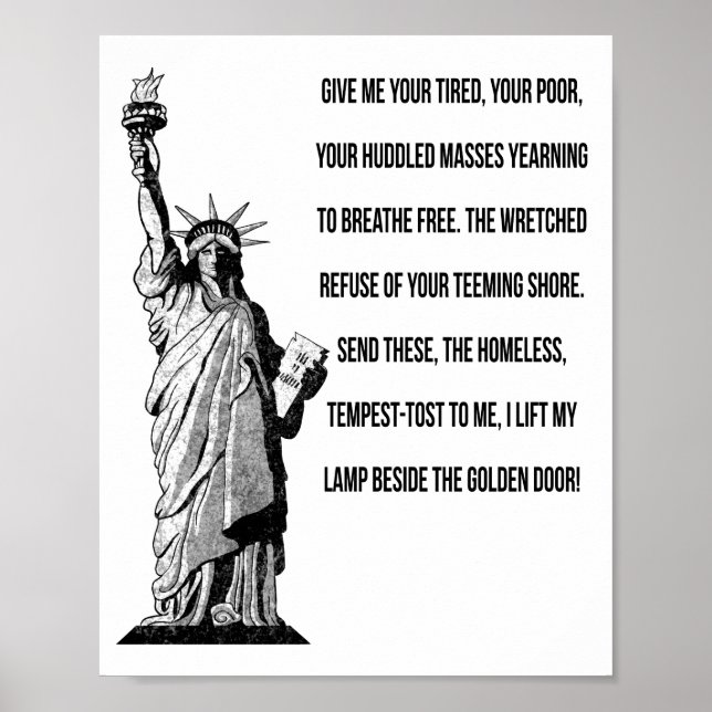 Statue Of Liberty The New Colossus Poster (Front)