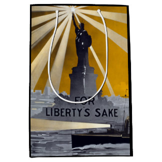 Statue of Liberty Torch & US Navy World War II    Medium Gift Bag