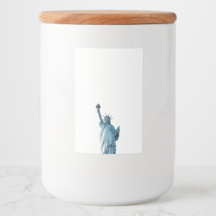 Statue of liberty  tote bag food label