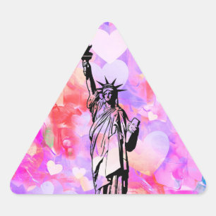 Statue of Liberty Triangle Sticker