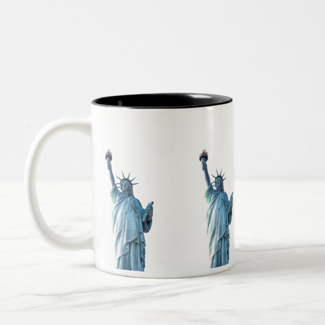 Statue of liberty  Two-Tone coffee mug (Left)