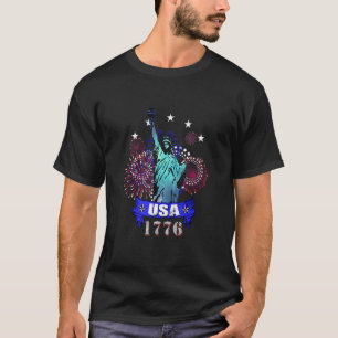 Statue of Liberty USA 1776 New York City Patriotic T-Shirt