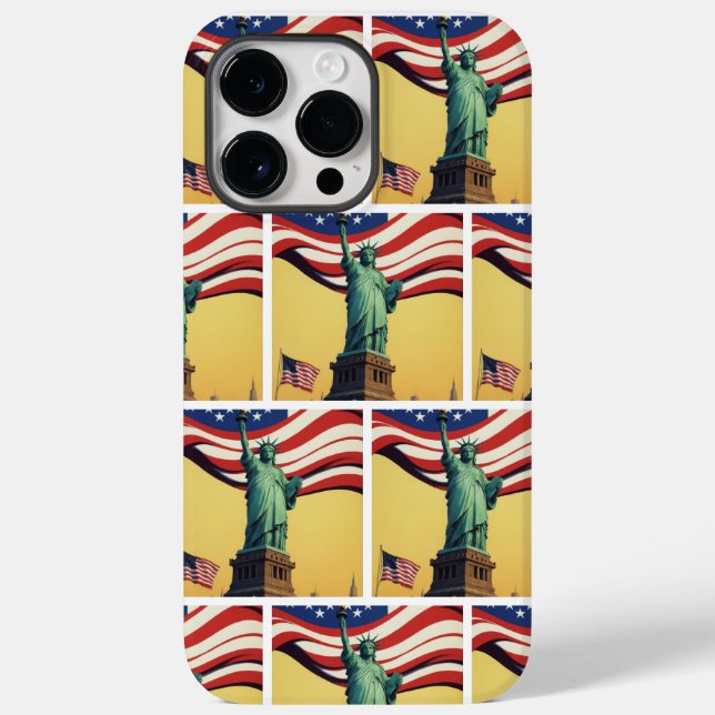 Statue of Liberty - USA Case-Mate iPhone Case (Back)