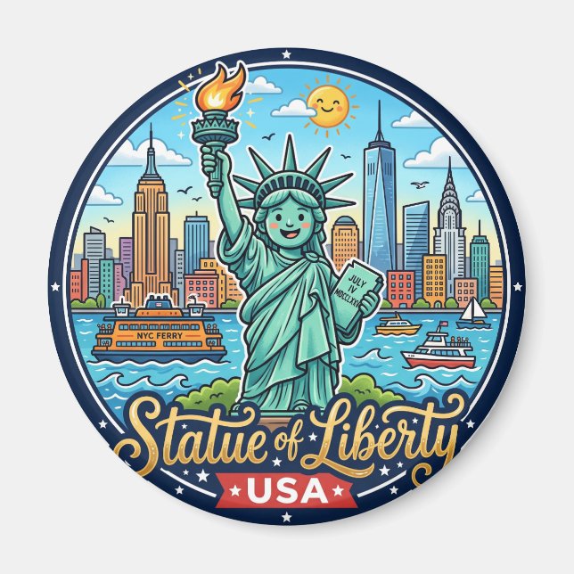 Statue of Liberty USA Magnet (Front)