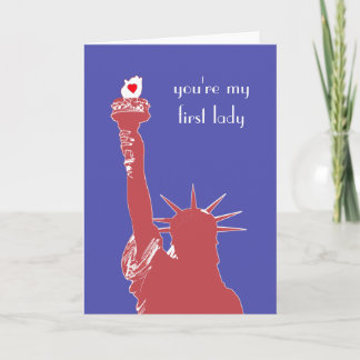 Statue of Liberty Valentines Card