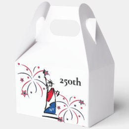 Statue of Liberty w/ Fireworks 250th Independence Favor Box