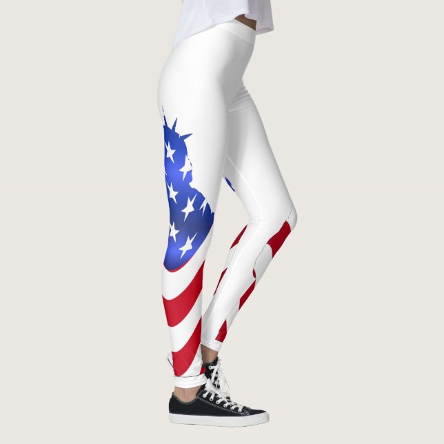 Statue of Liberty White Leggings (Right)