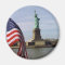 Statue of Liberty with American Flag