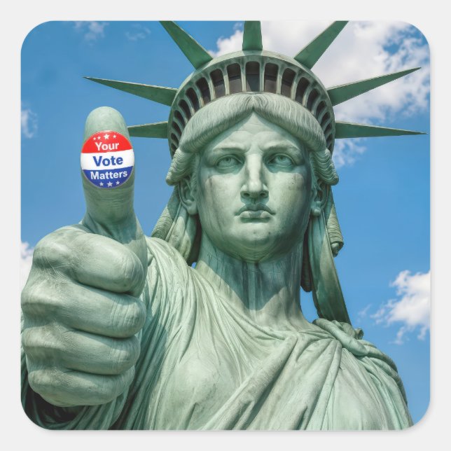 Statue of Liberty with Election Sticker (Front)