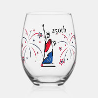 Statue of Liberty with Fireworks 250th Independece