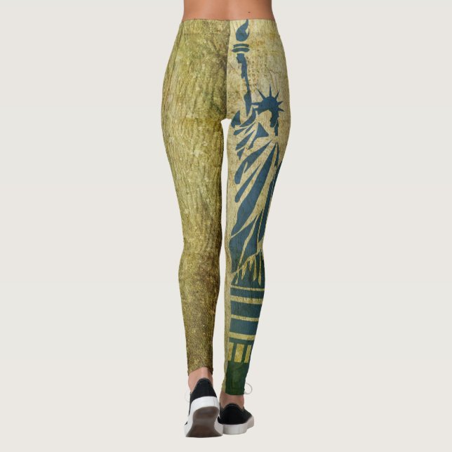 Statue of Liberty Women's Leggings (Back)