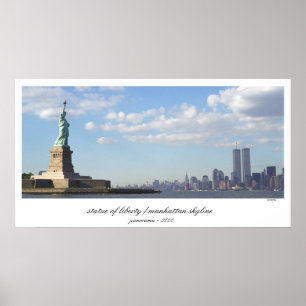 Statue of Liberty  World Trade Centre Print