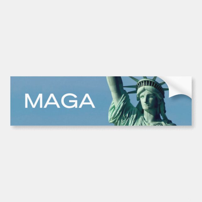 Statue of Libery MAGA Bumper Sticker (Front)