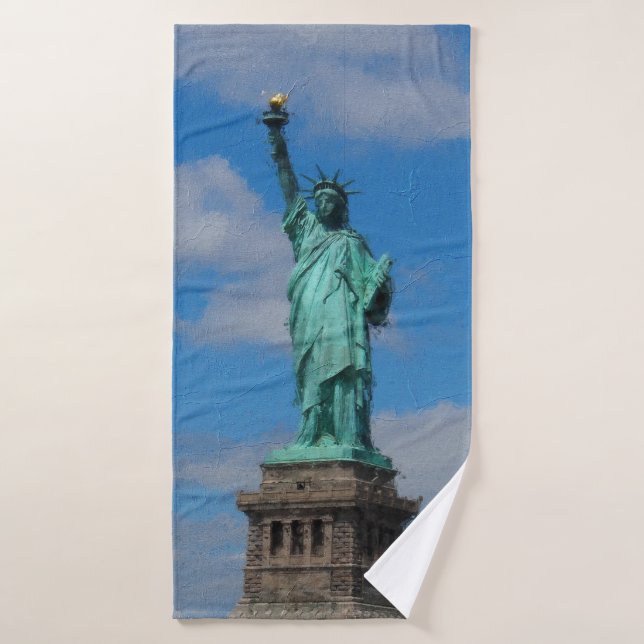 Statue of Libery NYC Bath Towel (Bath Towel)