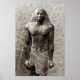 Statue of Mentuemhat, Governor of Thebes Poster