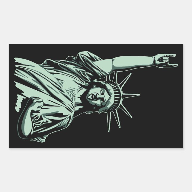 Statue of Metal Sticker (Front)