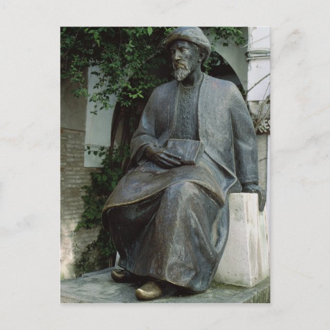 Statue of Moses Maimonides Postcard (Front)