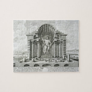 Statue of Olympian Zeus, made by Phidias in gold a Jigsaw Puzzle