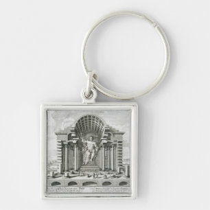 Statue of Olympian Zeus, made by Phidias in gold a Keychain