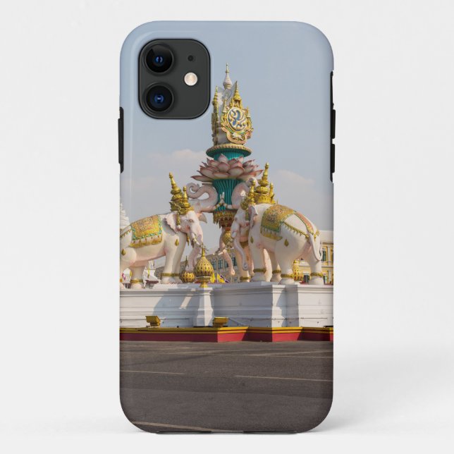 Statue of pink elephants Bangkok Thailand Case-Mate iPhone Case (Back)