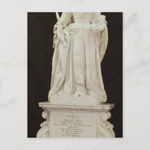 Statue of Queen Anne 1735 Postcard