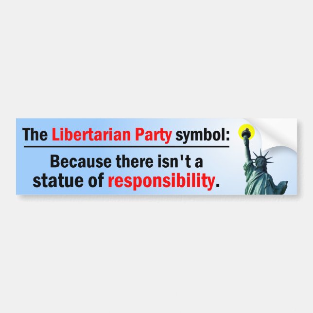 Statue Of Responsibility Bumper Sticker (Front)