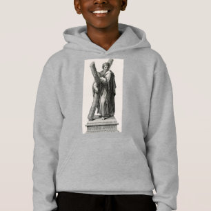 Statue of Saint Andrew Apostle with cross