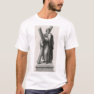 Statue of Saint Andrew Apostle with cross T-Shirt