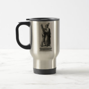 Statue of Saint Andrew Apostle with cross Travel Mug