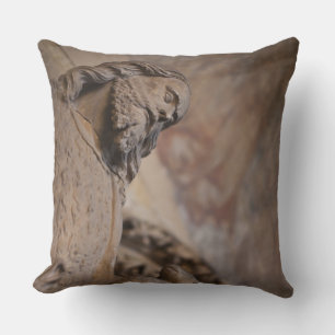 Statue of Saint John the Baptist Throw Pillow