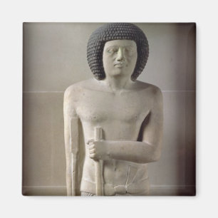 Statue of Sepa, Old Kingdom (painted limestone) Magnet