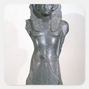 Statue of Sesostris III  in middle age Square Sticker