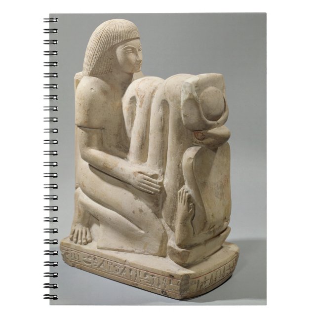 Statue of Setau presenting the cobra goddess Nekhb Notebook (Front)