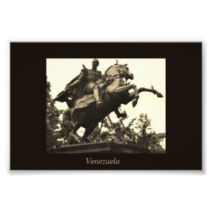 Statue of Simon Bolivar Photo Print