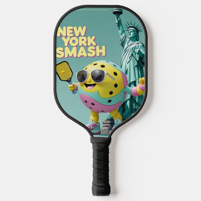 Statue of Smash – New York Pickleball Design Pickleball Paddle (Front)