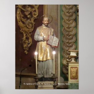 Statue of St. Ignatius of Loyola Poster
