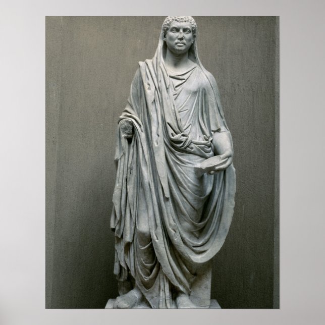 Statue of the Emperor Maxentius (306-312 AD) as Poster (Front)