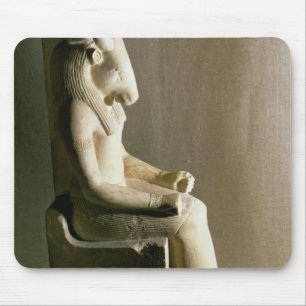Statue of the god Montu with the head of a bull, f Mouse Pad