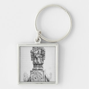 Statue of the Goddess Coatlicue Keychain