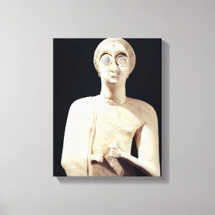 Statue of the Great Goddess, from Tell Asmar Canvas Print