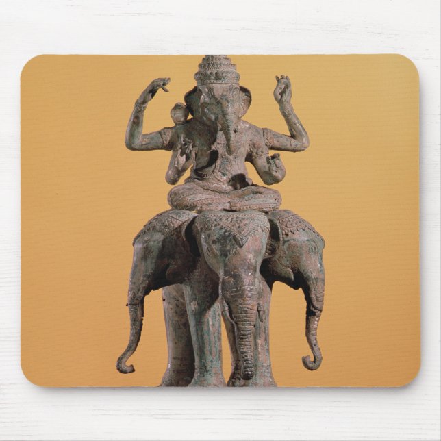 Statue of the Hindu God Ganesh Mouse Pad (Front)