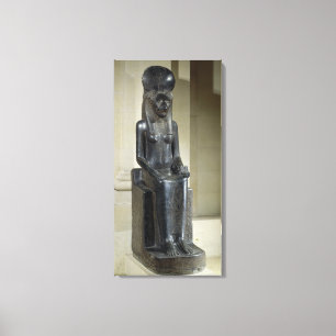 Statue of the lion-headed goddess Sekhmet, from th Canvas Print