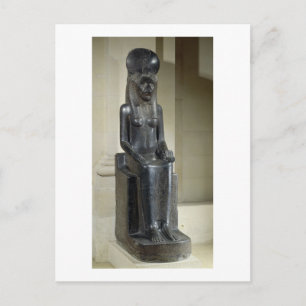 Statue of the lion-headed goddess Sekhmet, from th Postcard