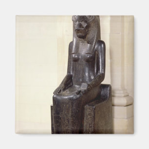 Statue of the lion-headed goddess Sekhmet Magnet