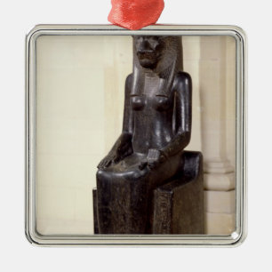 Statue of the lion-headed goddess Sekhmet Metal Ornament